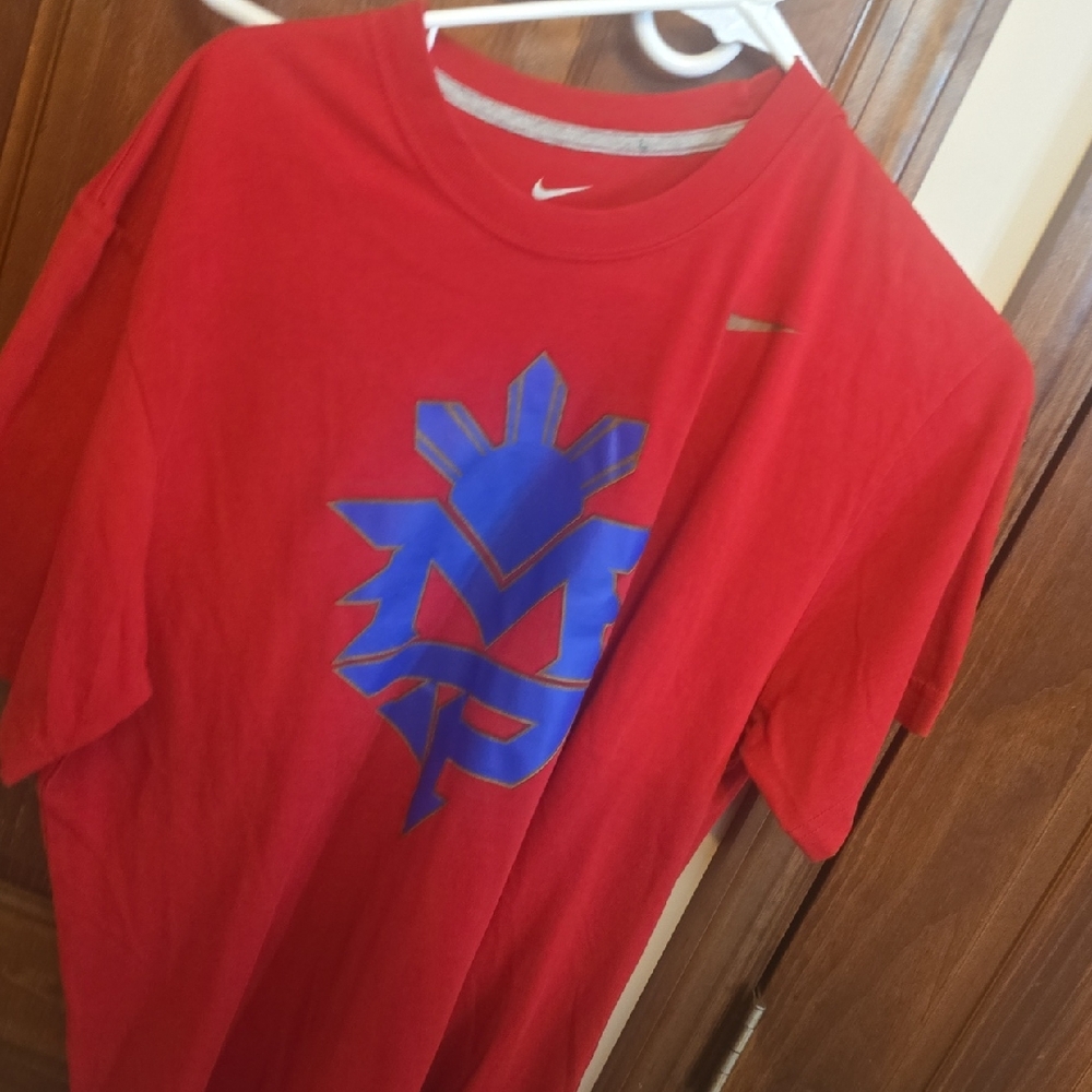 Nike Red and Blue Short Sleeve Tee